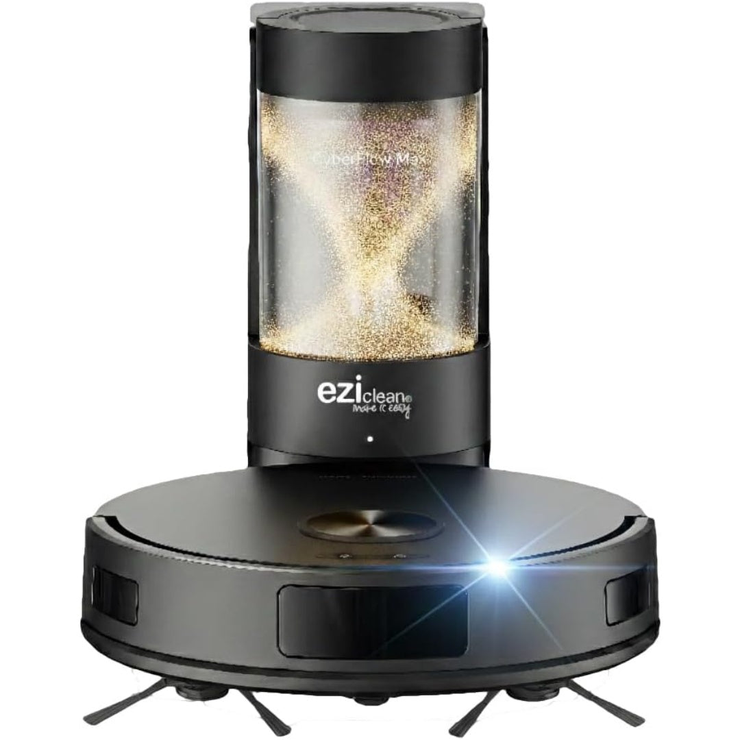 Aspirateur robotise avec le nettoyage automatise des sols, coloris gris et noir