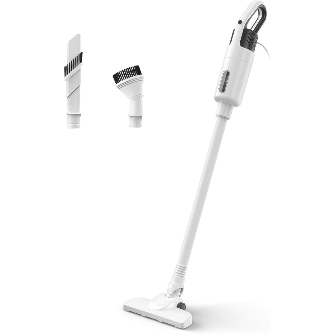 Aspirateur au format balai integrant un tube telescopique et un format compact