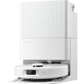 Ensemble robot et base de lavage alliant une cartographie des pieces et une separation cyclonique