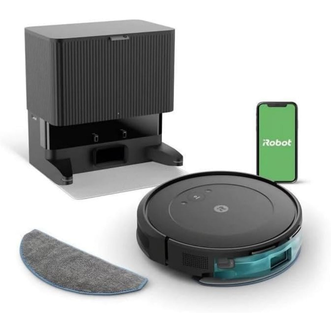 Robot et base de vidage alliant le vidage automatique et la collecte de la poussiere